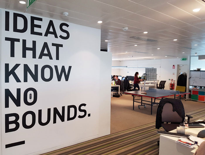 Commercial wallpaper work