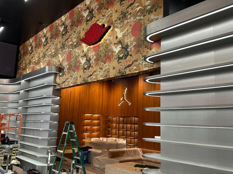 Commercial wallpaper work